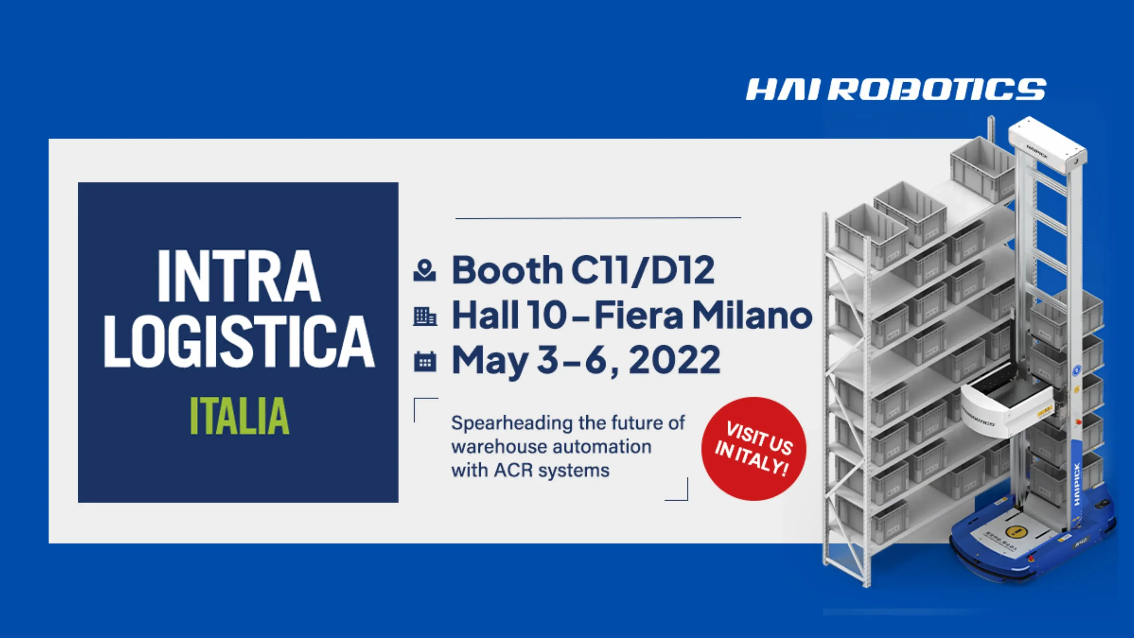 HAI ROBOTICS to Display Technology in Italy, as Demand for Warehouse Automation Rises