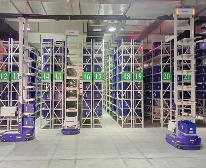 pharmaceutical logistic center automation