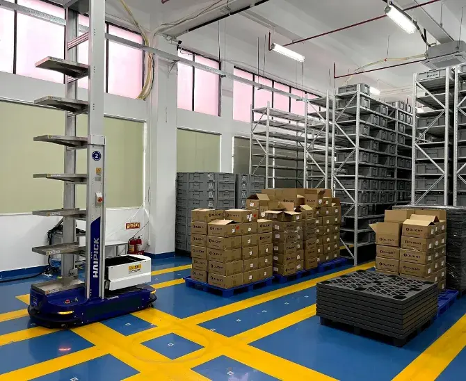 mobile lighting company lighting warehouse automation project